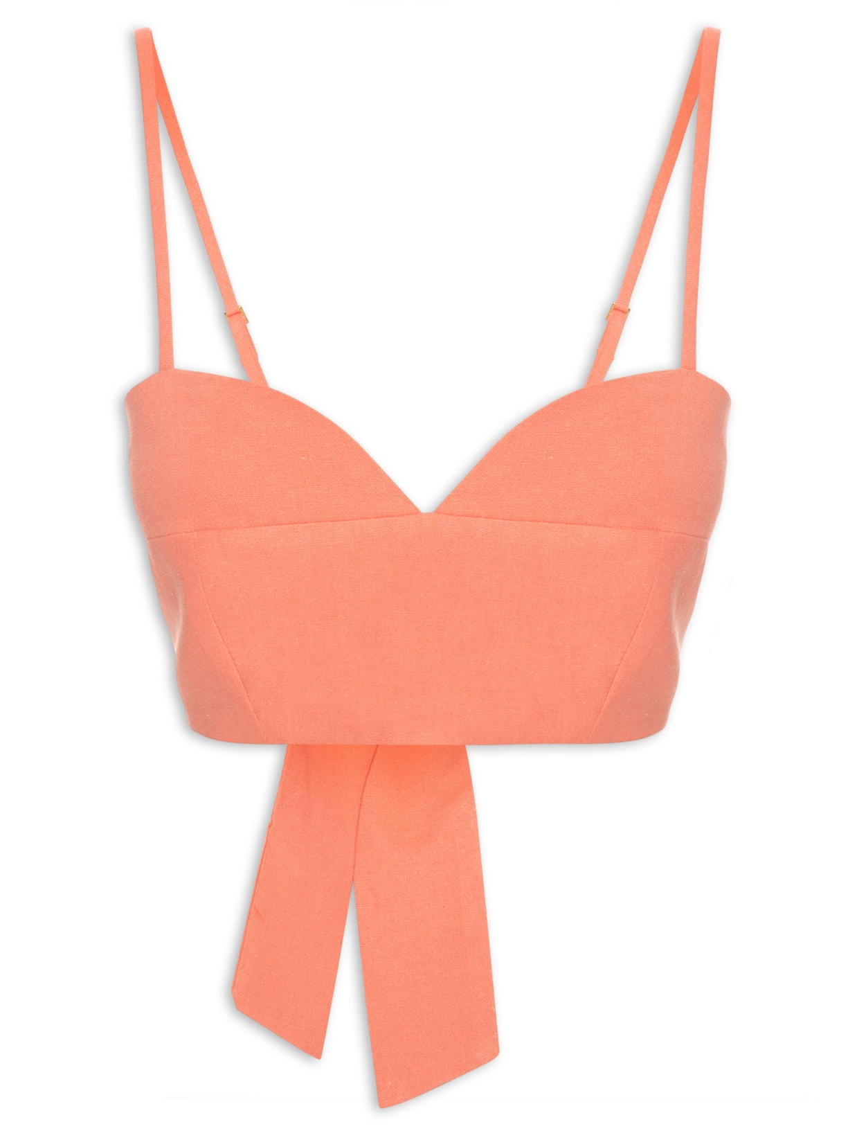 Top Linho Amarração Costas - Rosa