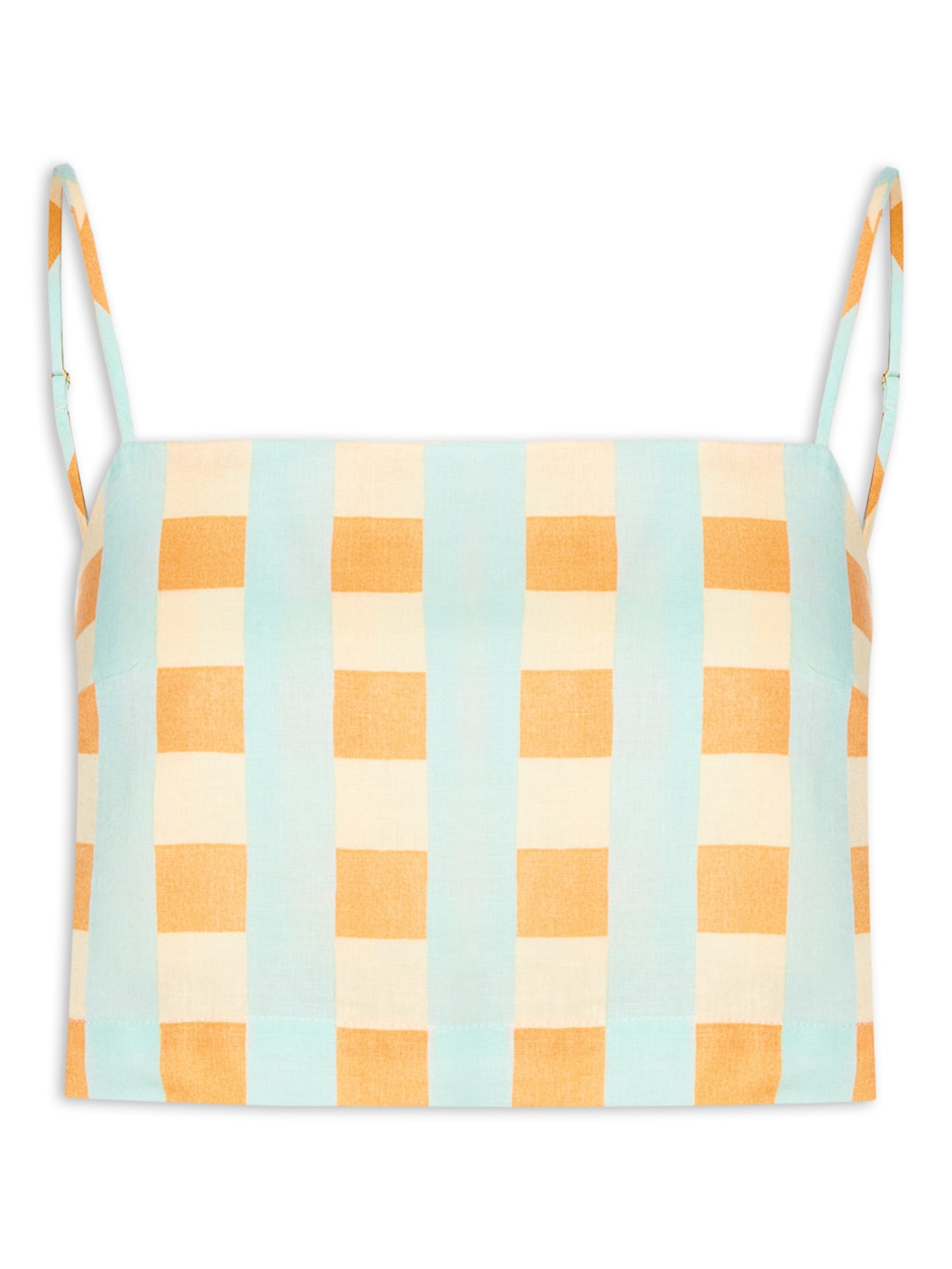 Top Linho Estampa Serena - Azul