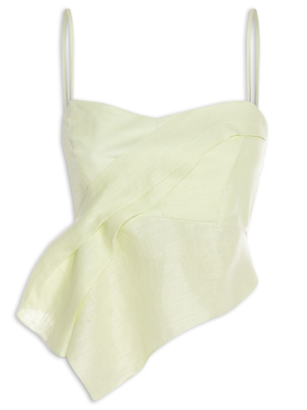 Top Linho Pregas - Verde