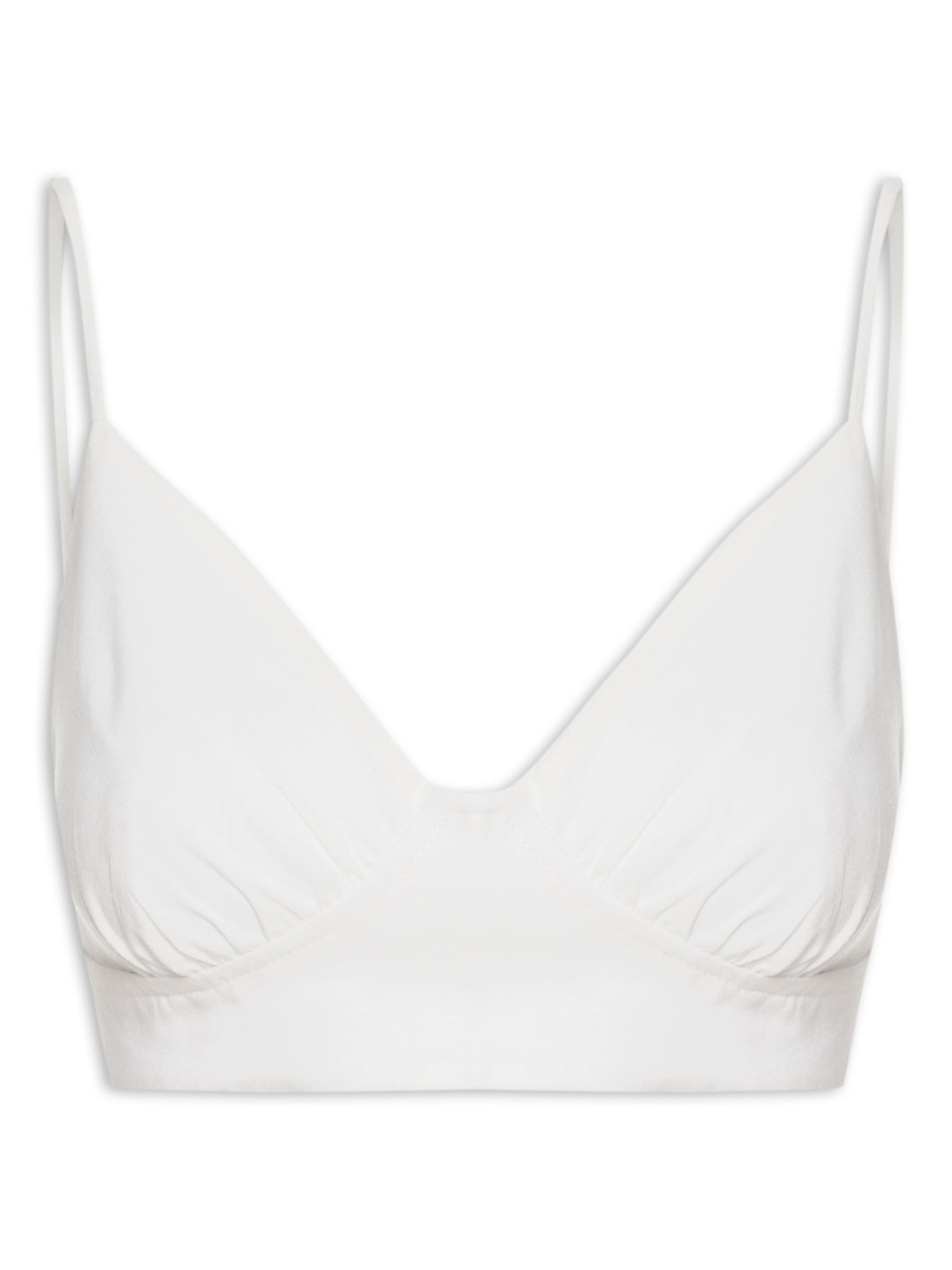 Top Linho Recorte Busto - Branco