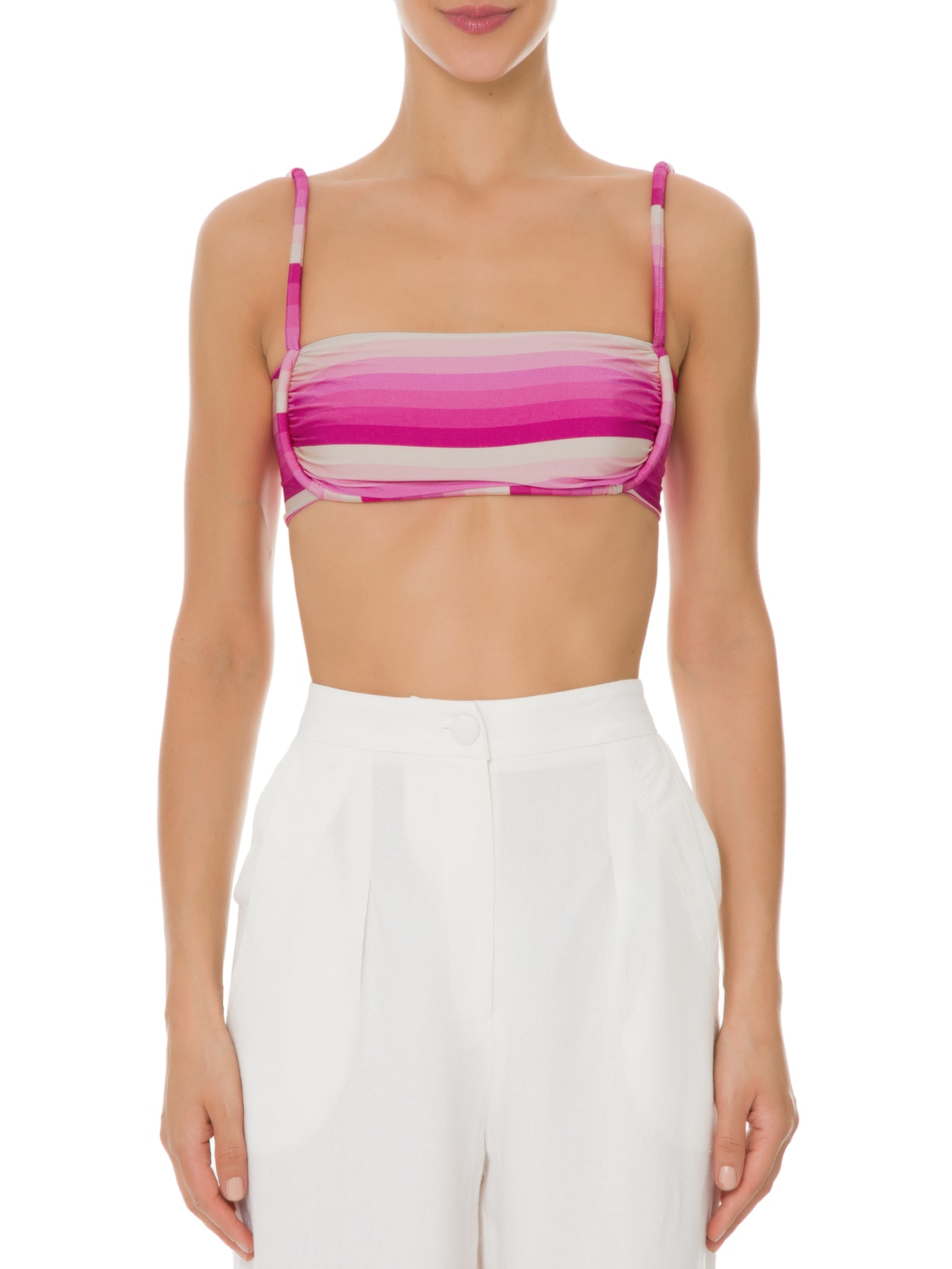 Top Listra Coração Rosa Farm