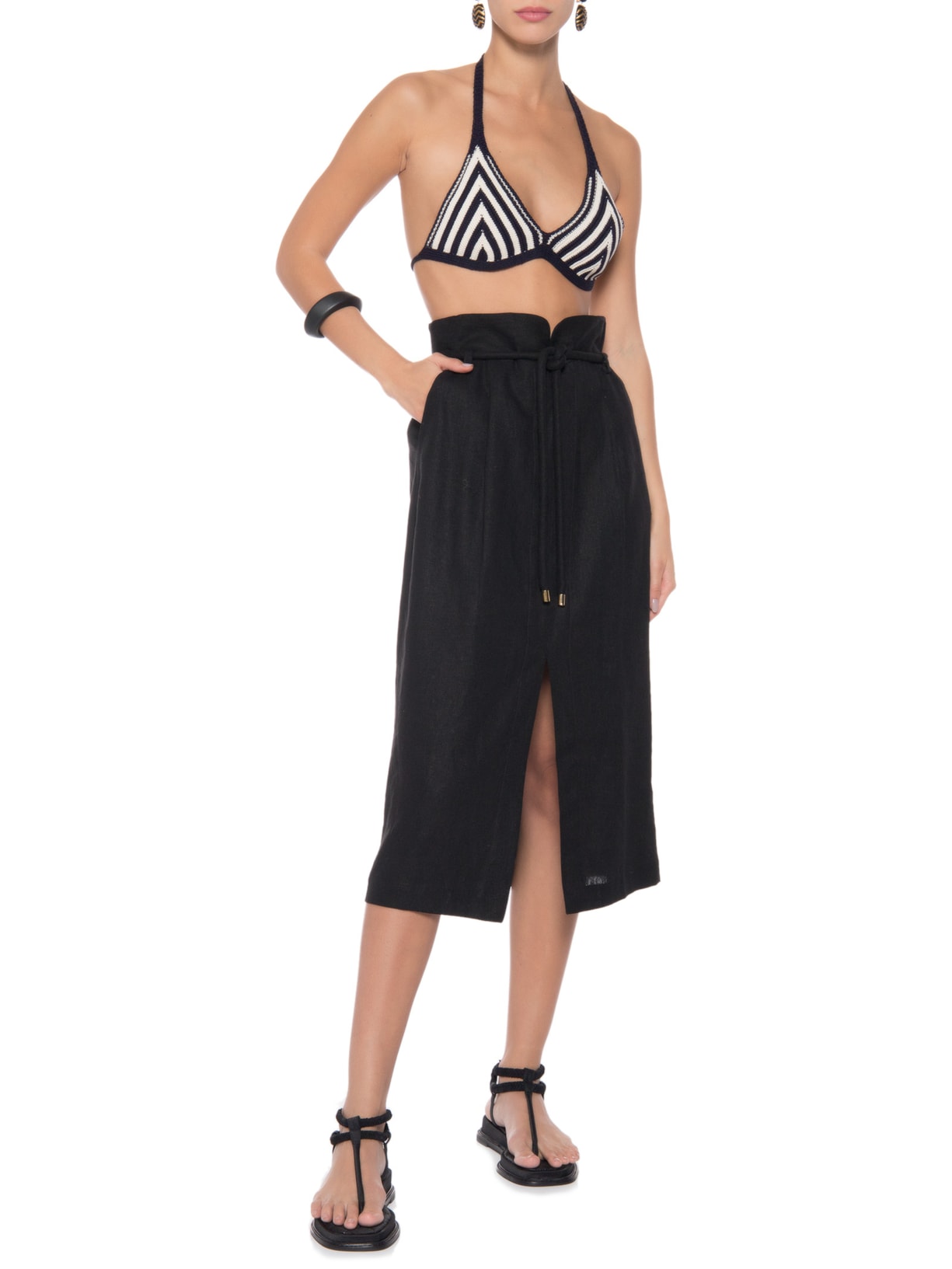 Top Listrado Azul Anselmi