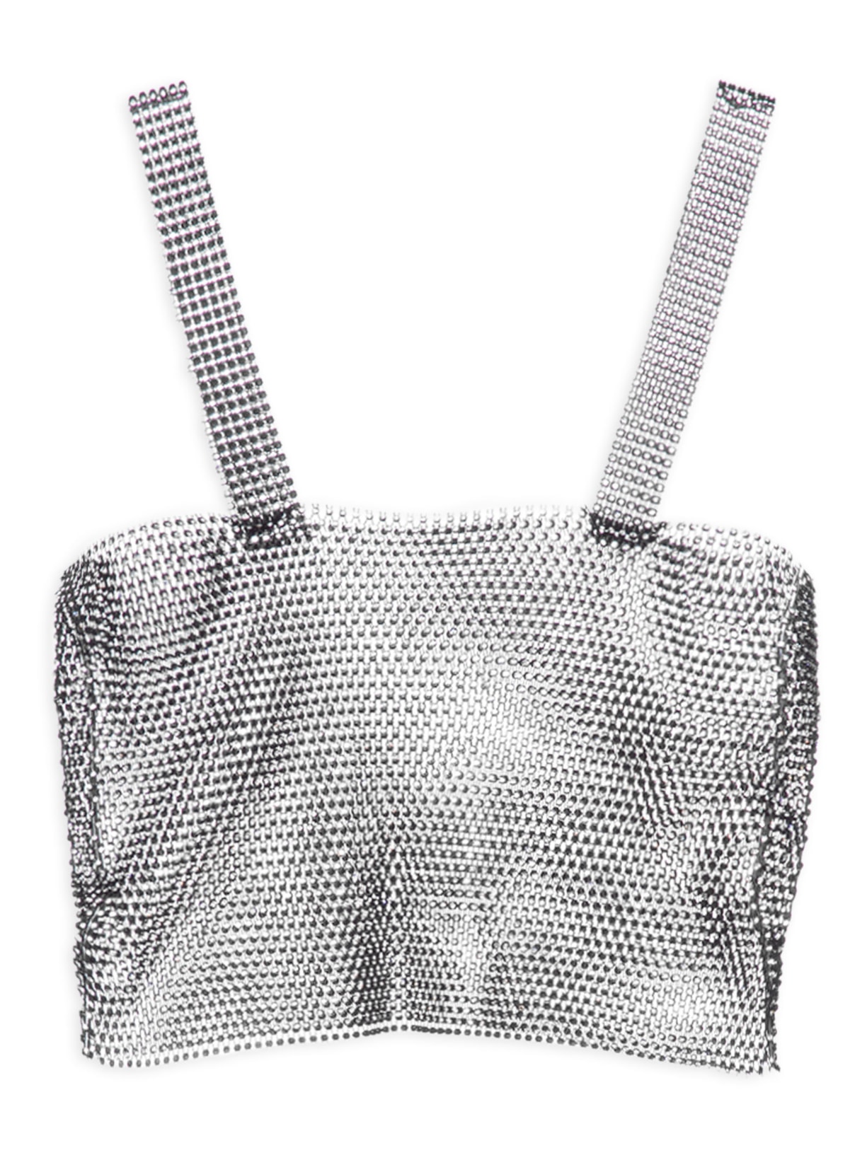 Top Malha Metálica - Preto