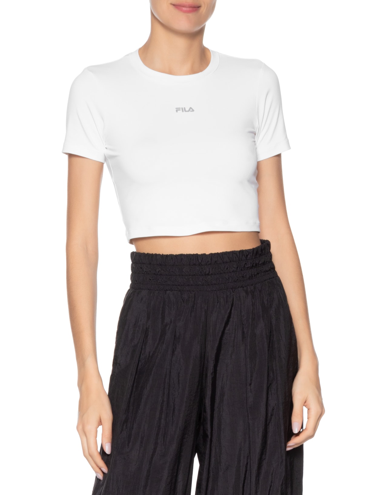 Top Manga Curta Essencial Branco Fila