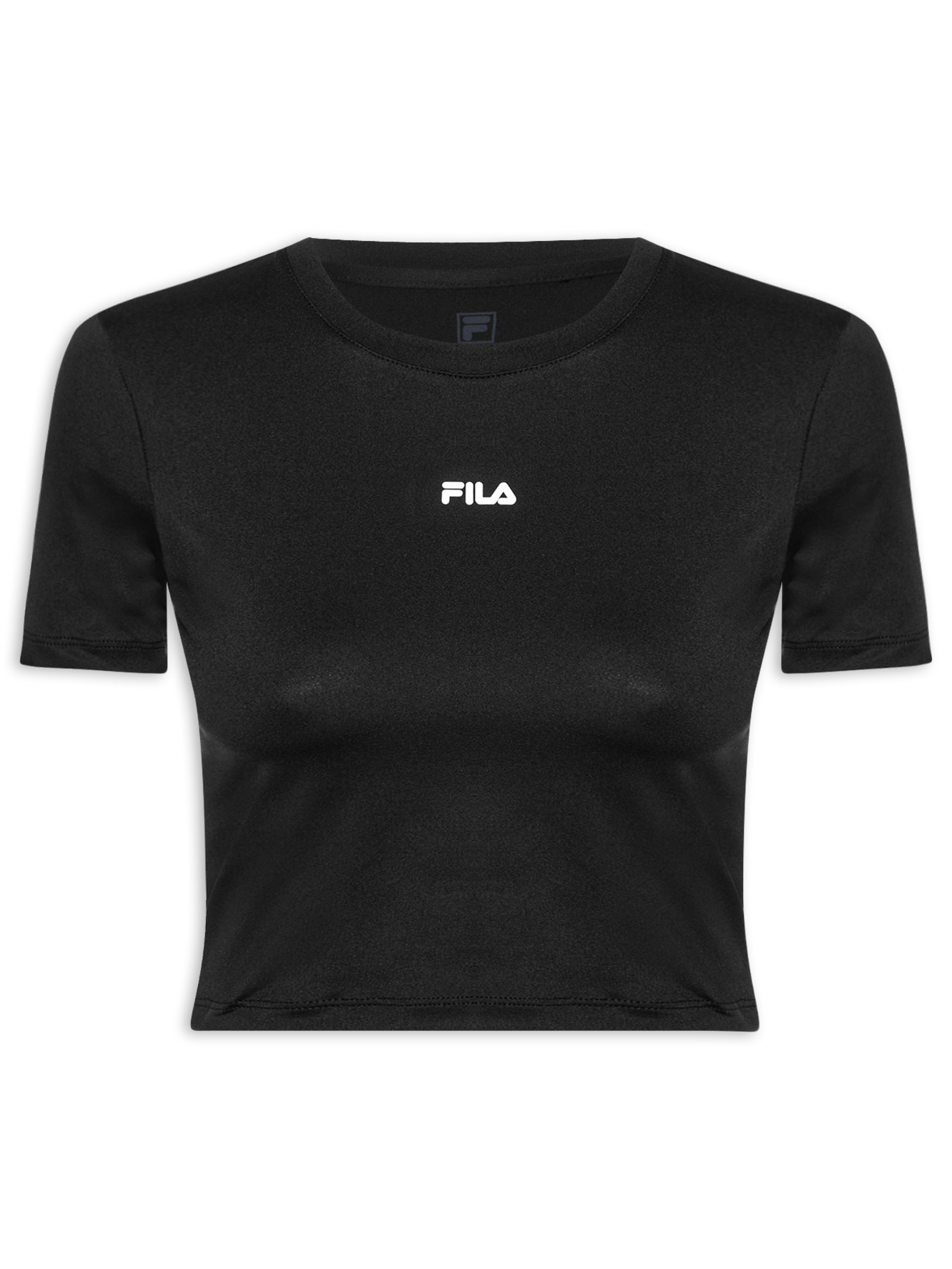 Top Manga Curta Essencial - Preto - Fila