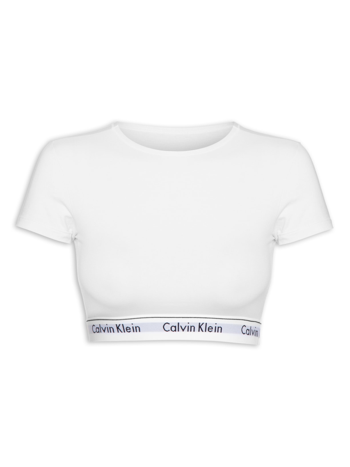 Top Manga Curta Modern Cotton - Branco