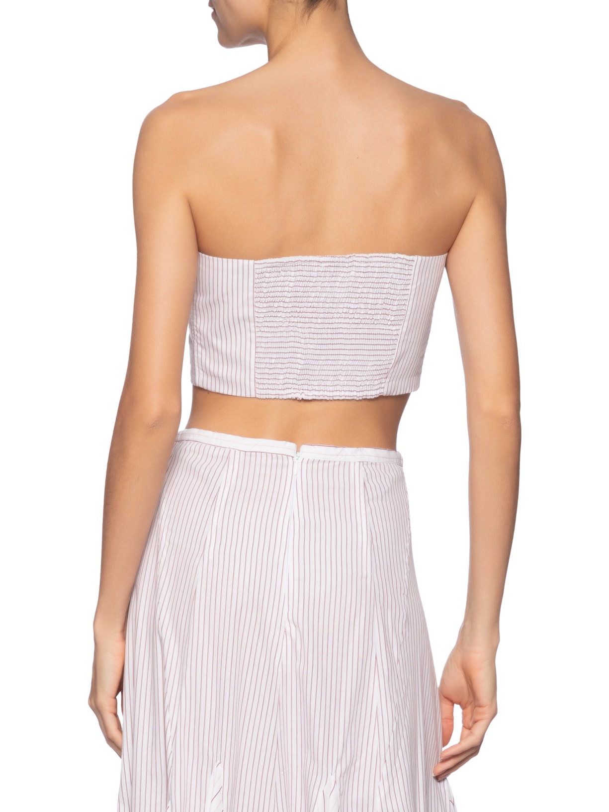 Top Marcela Listras Branco Animale