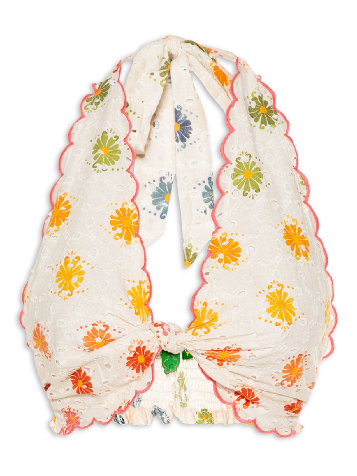 Top Margaridinhas Rainbow - Bege