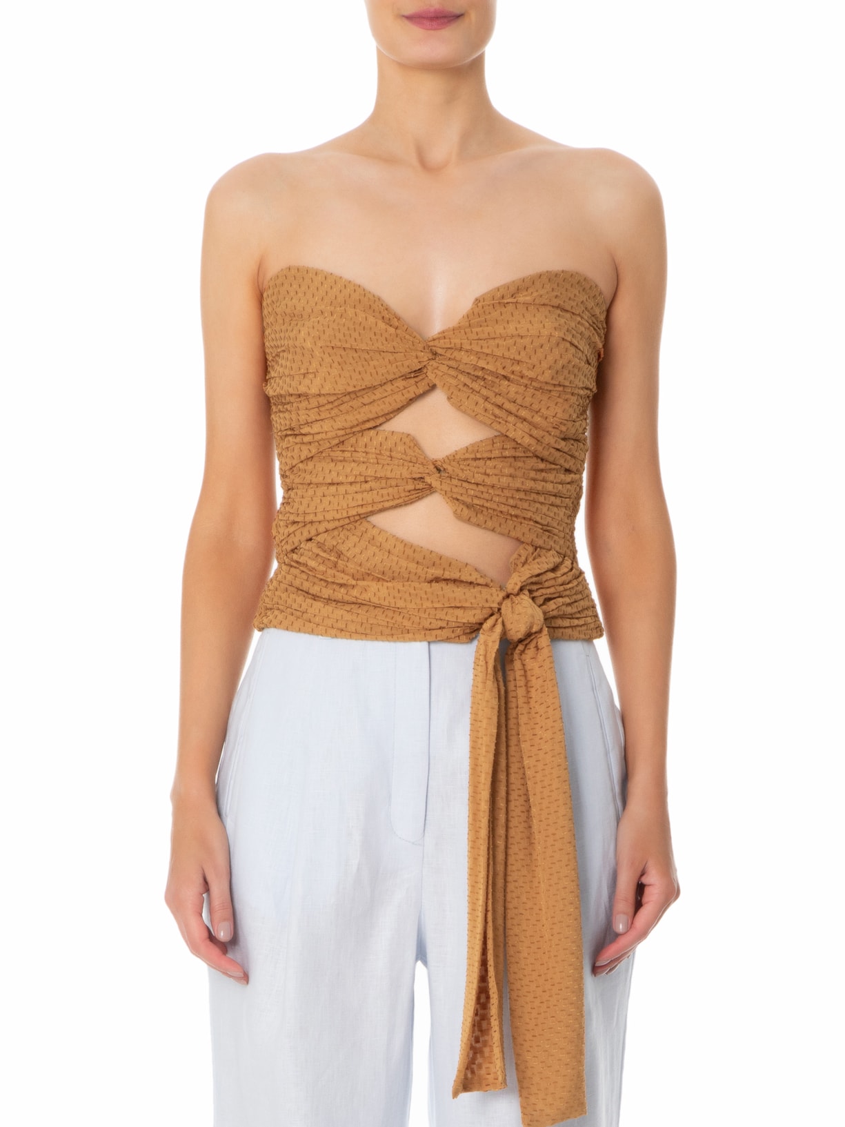 Top Marina Marrom Animale