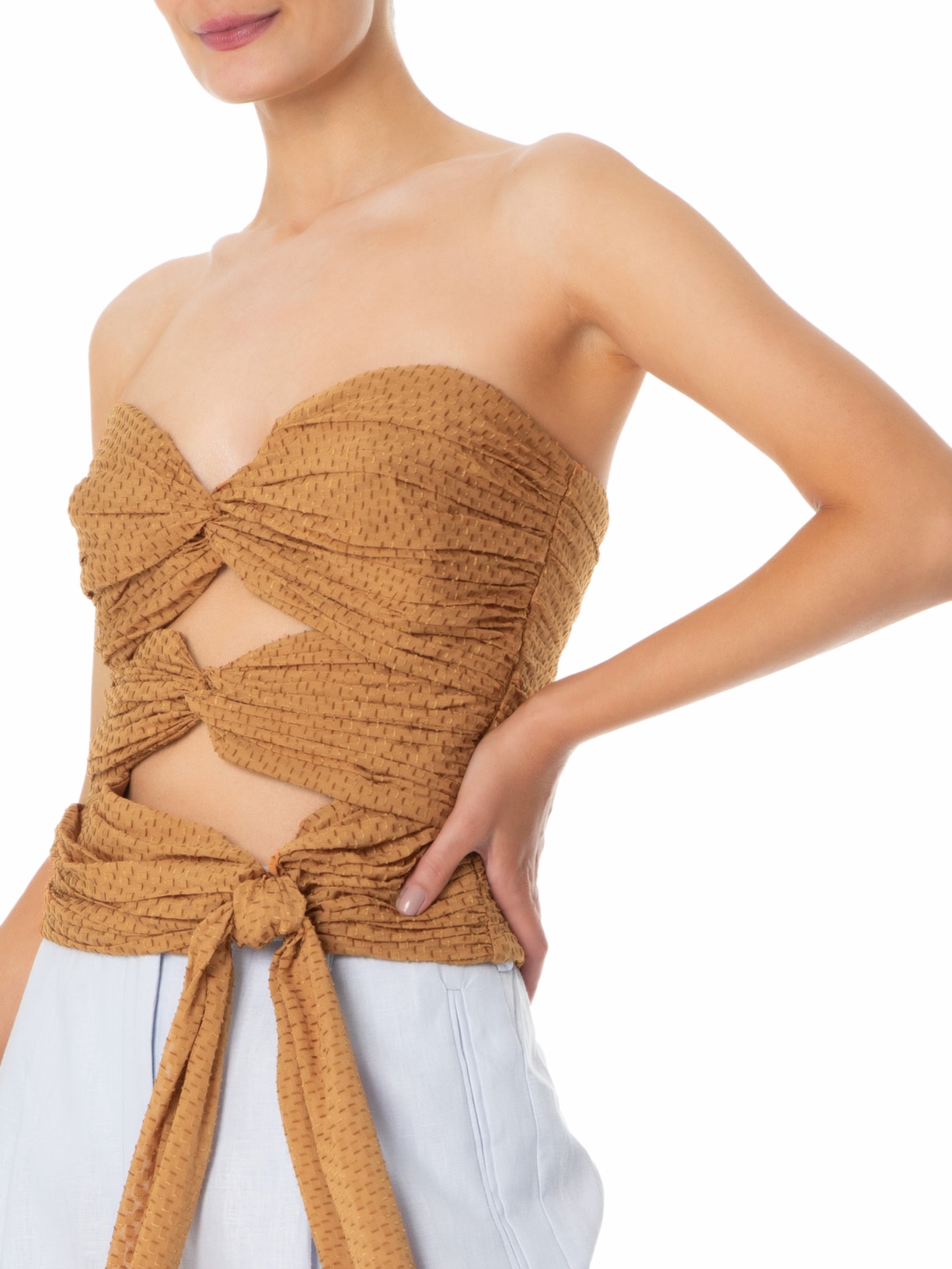 Top Marina Marrom Animale