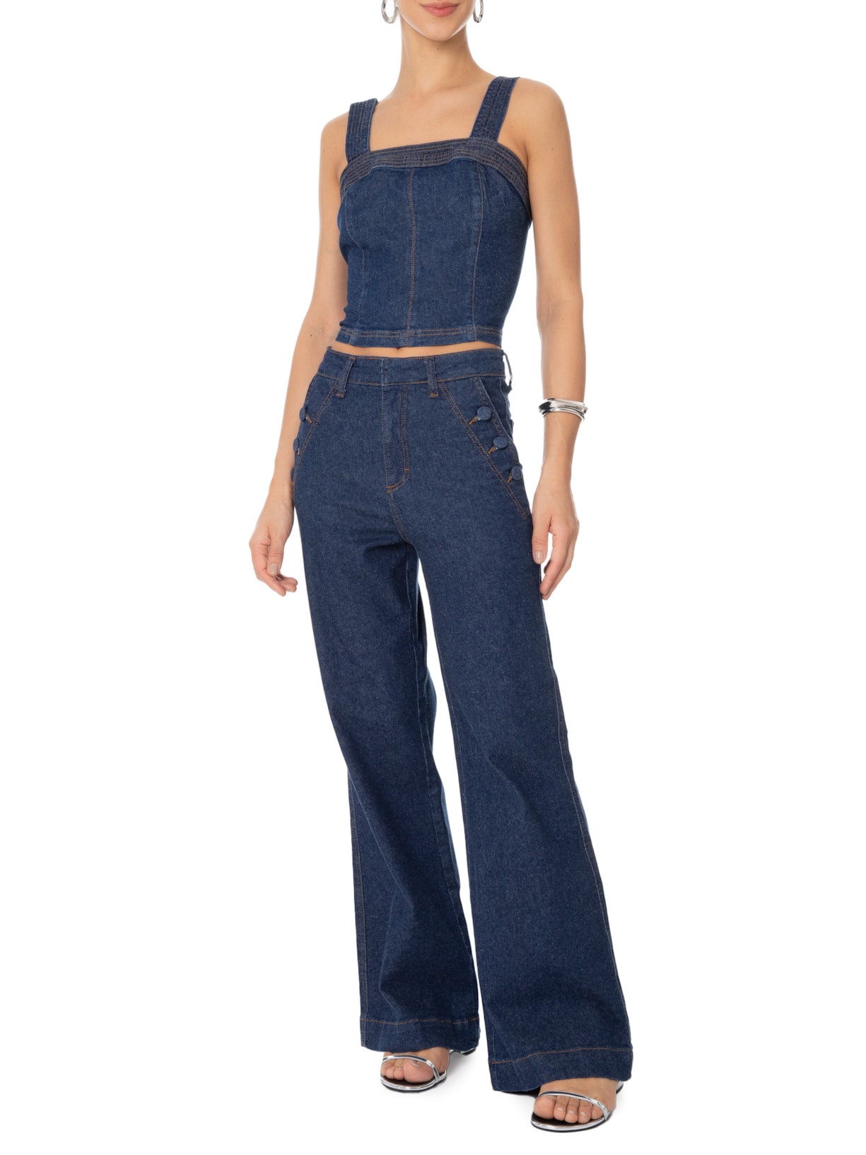 Top Mary Azul  Le Lis