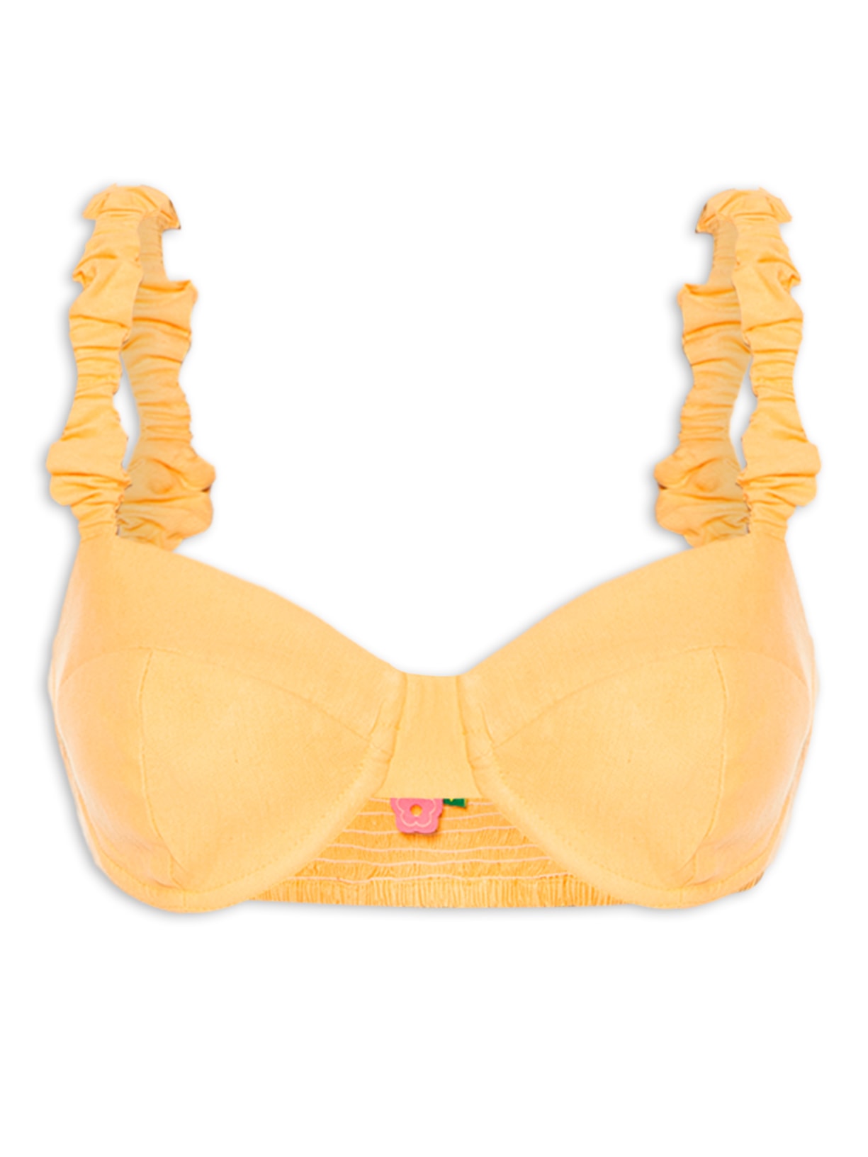 Top Meia Taça - Amarelo