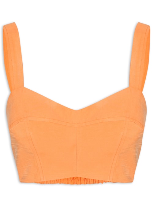 Top Meia Taça Aura - Laranja