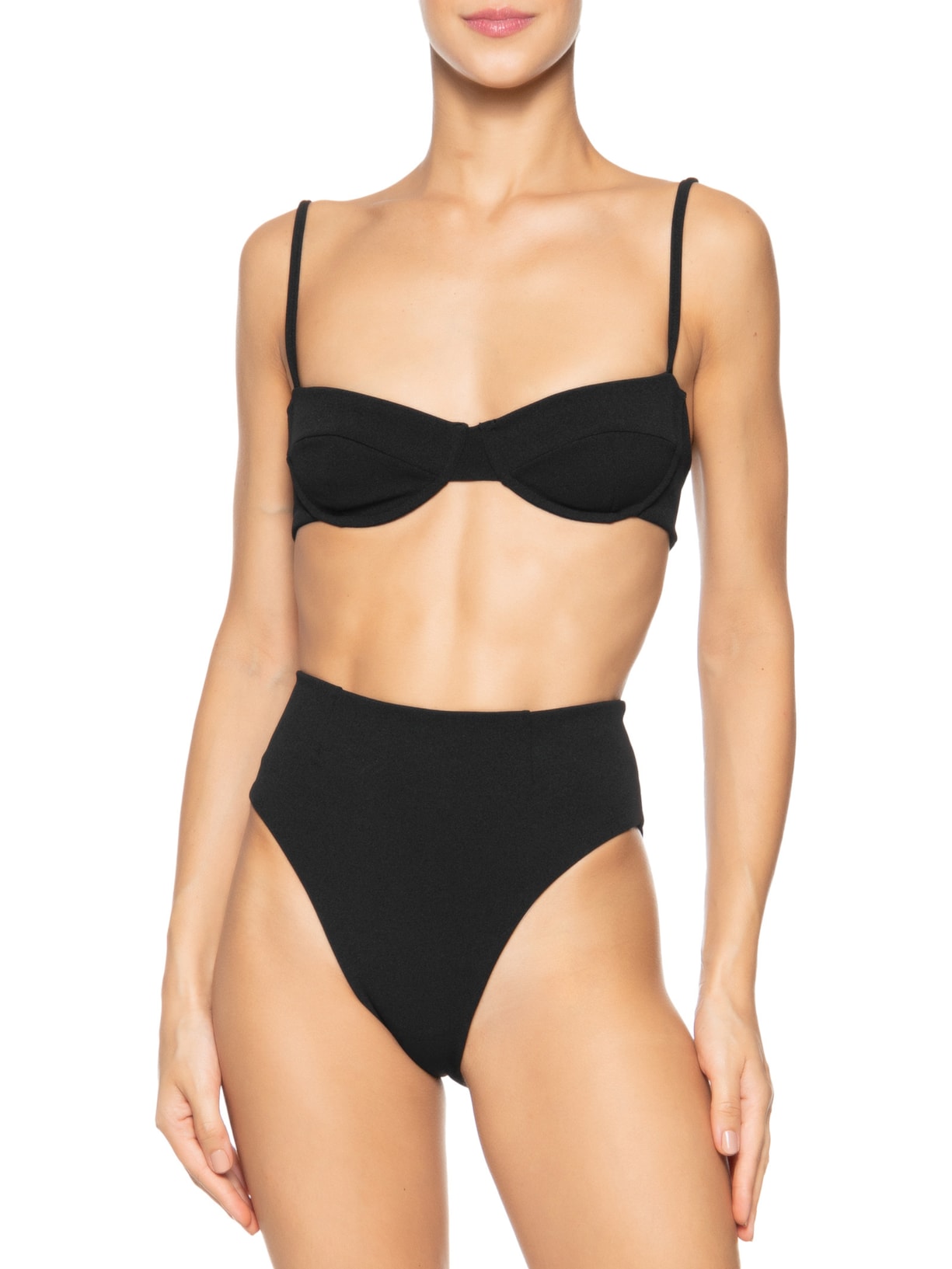 Top Meia Taça Crepe Preto Haight