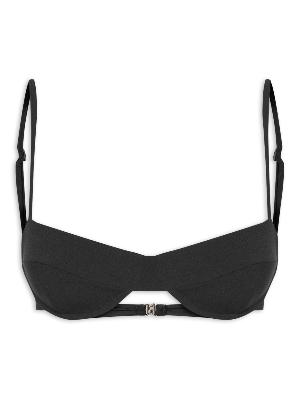 Top Meia Taça Crepe Preto Haight