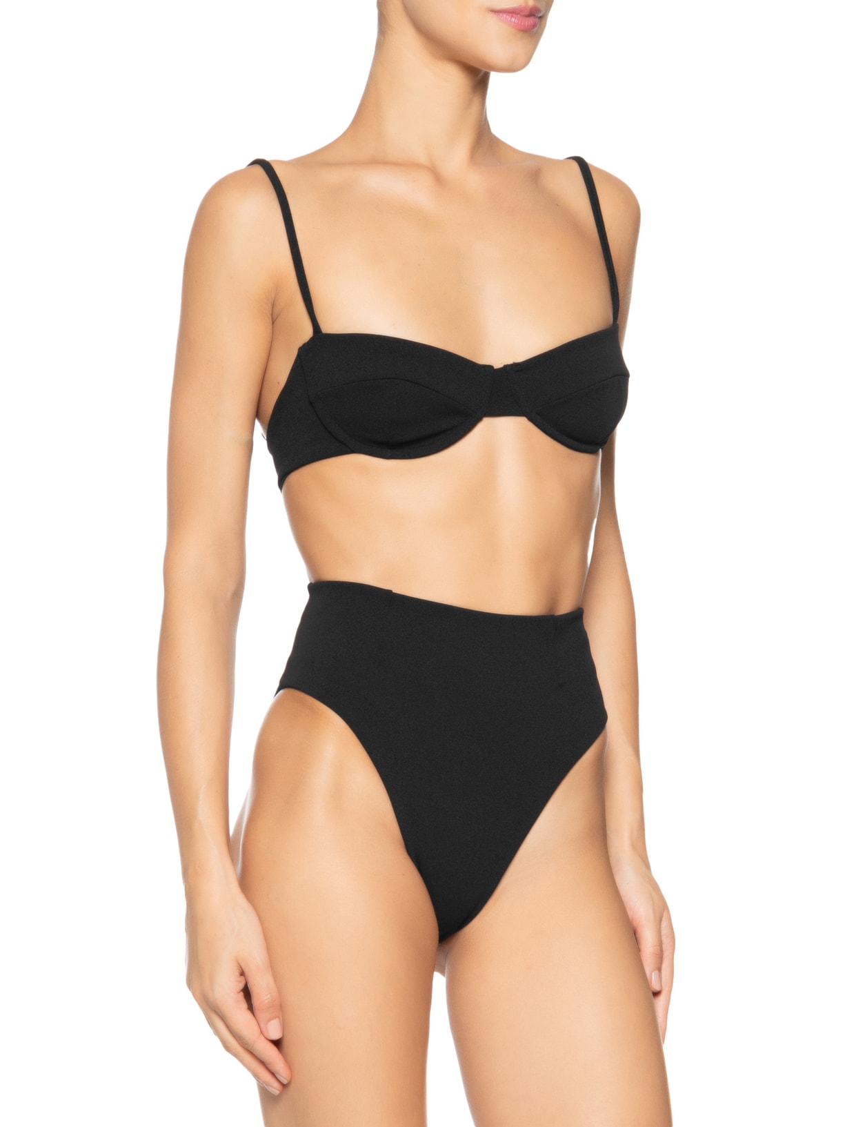 Top Meia Taça Crepe Preto Haight