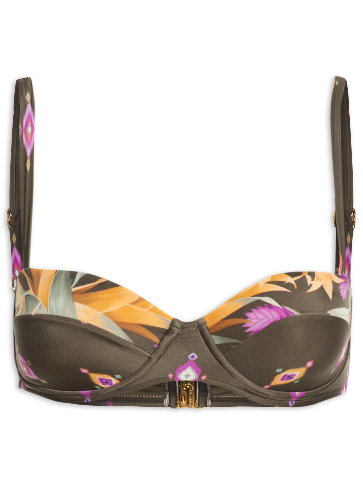 Top Meia Taça Nina - Marrom