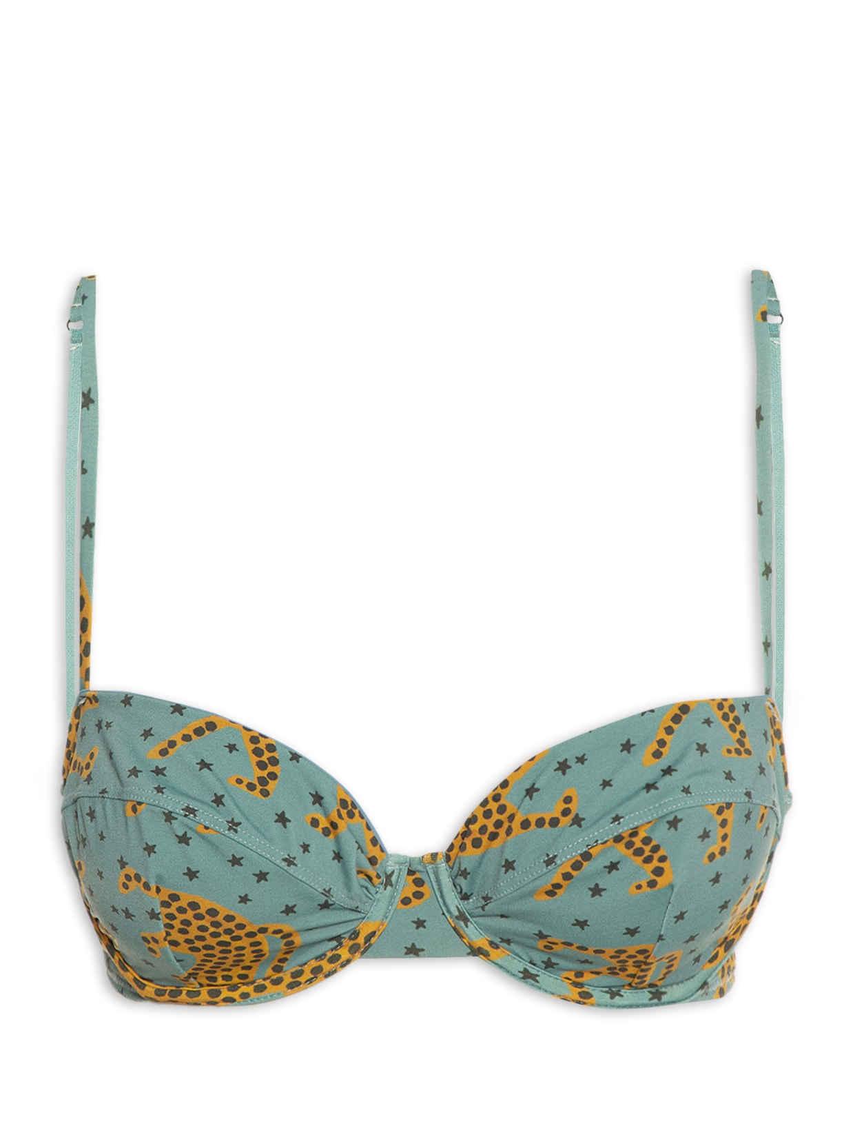 Top Meia Taça Oncinha - Azul