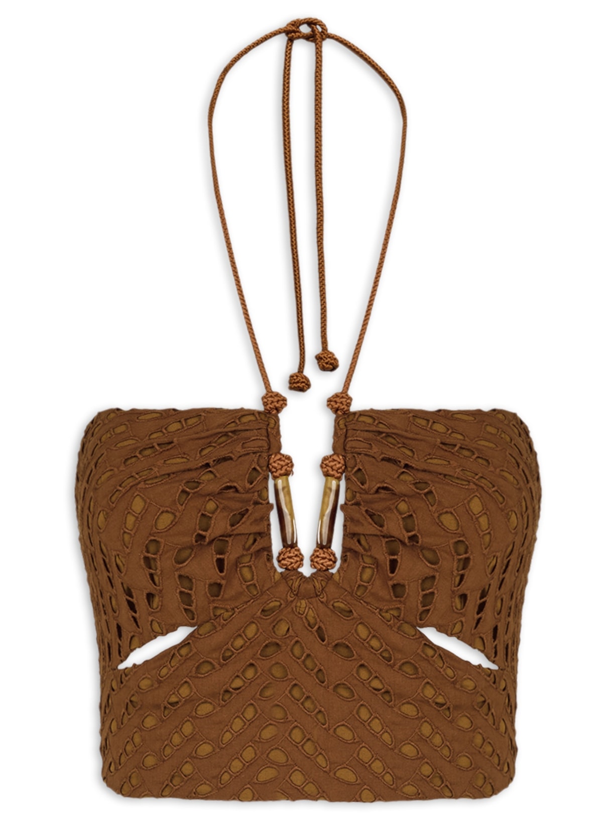 Top Melinda Detalhe - Marrom