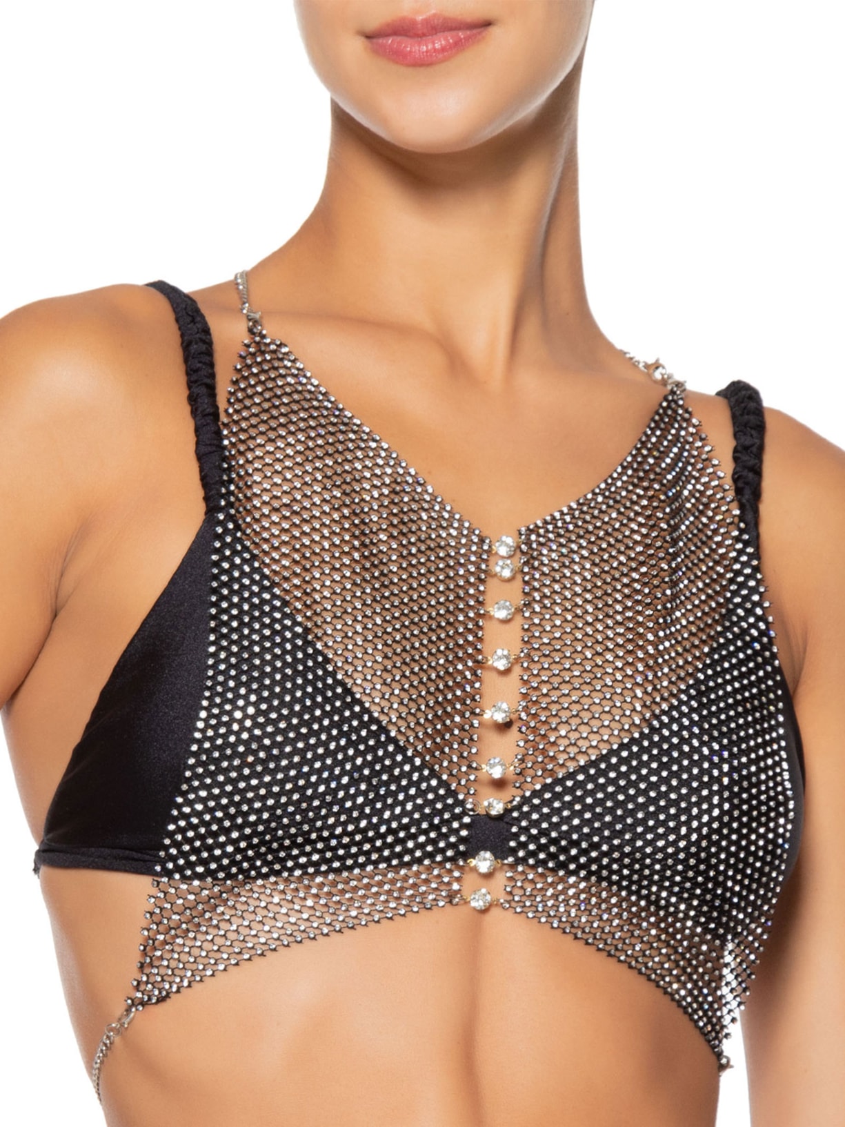 Top Metálico Preto Market 33