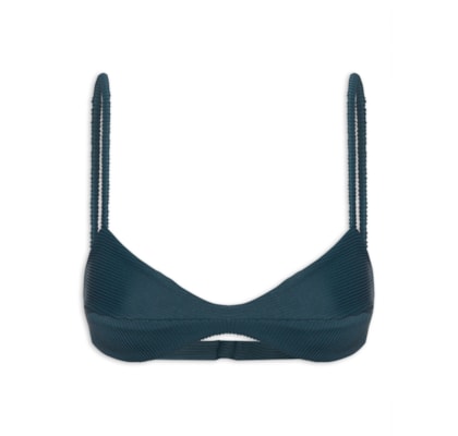Top Monica Nervura - Azul