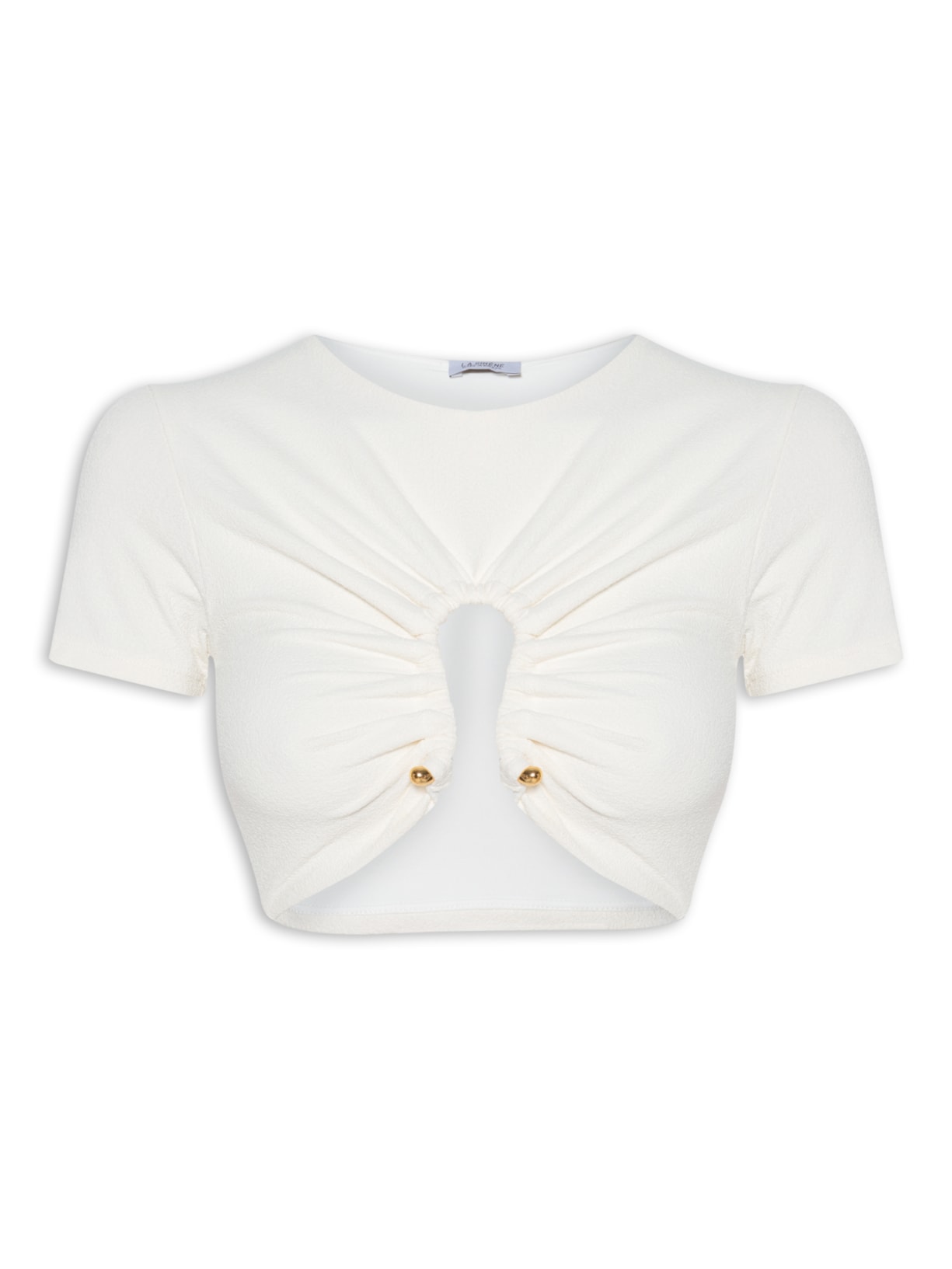 Top Muse Crepe Branco La Sirène