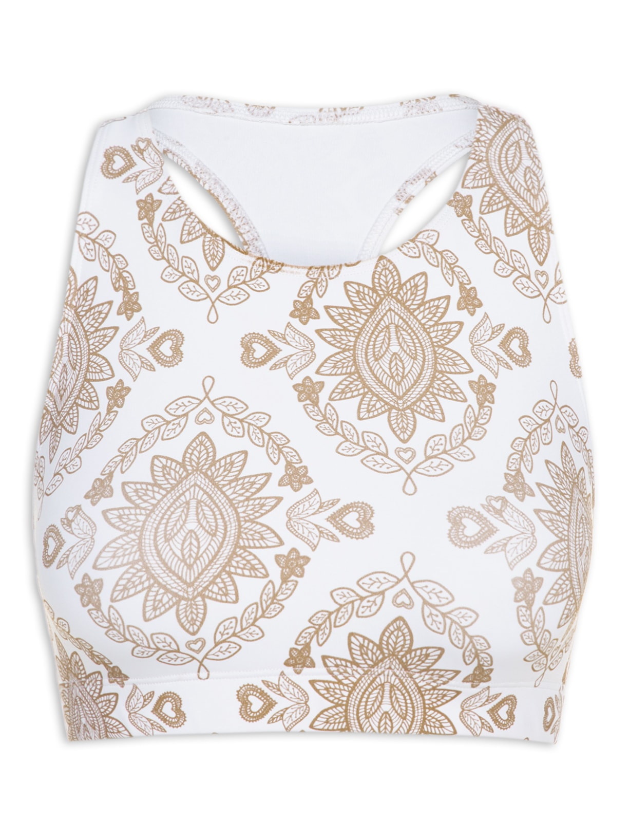 Top Nadador Basic Estampado - Bege