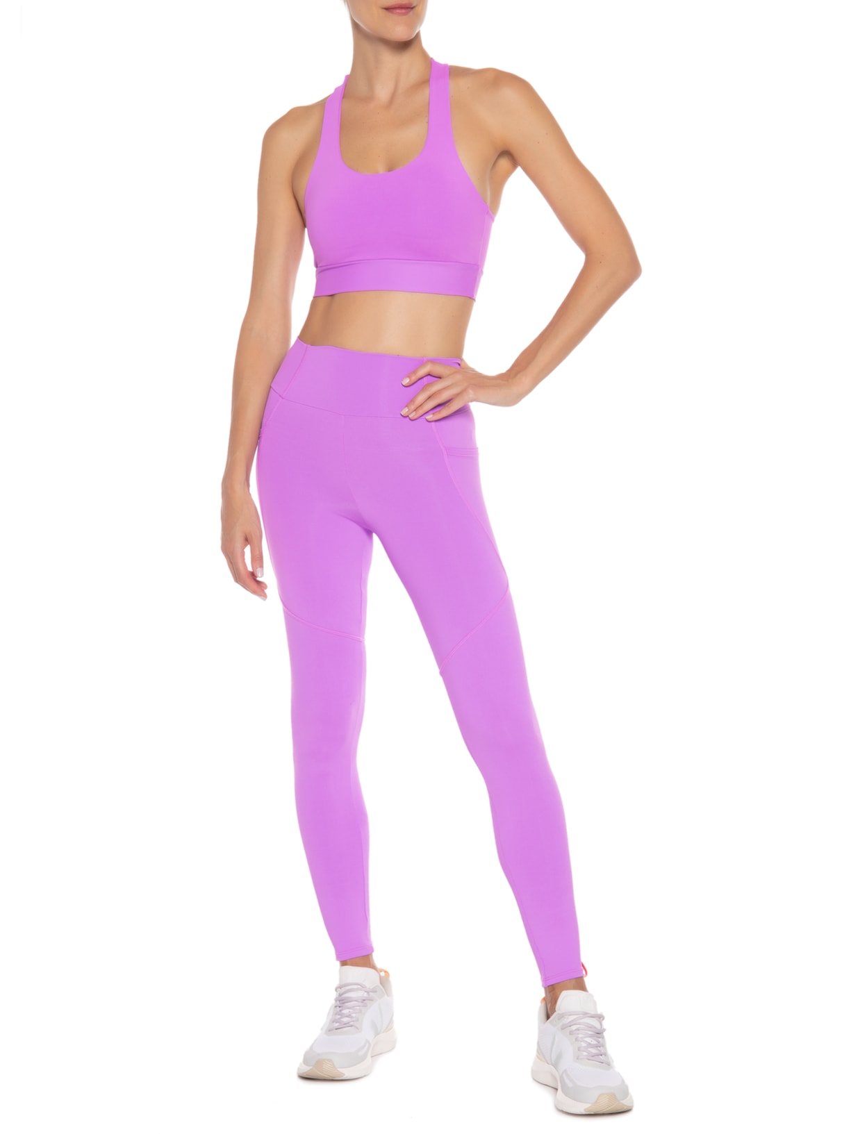 Top Nadador Colorful Lilás Body For Sure