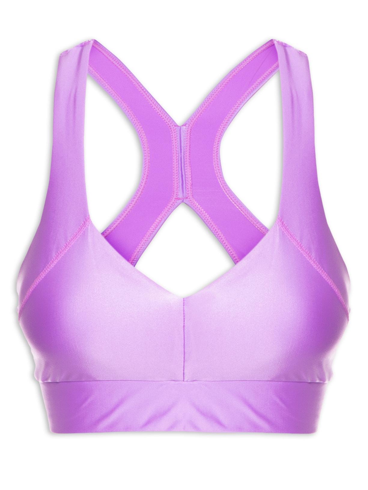 Top Nadador Com Fecho Basic - Lilás