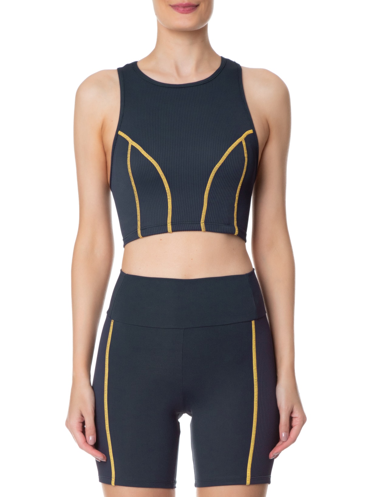 Top Nadador Liso Azul Body For Sure