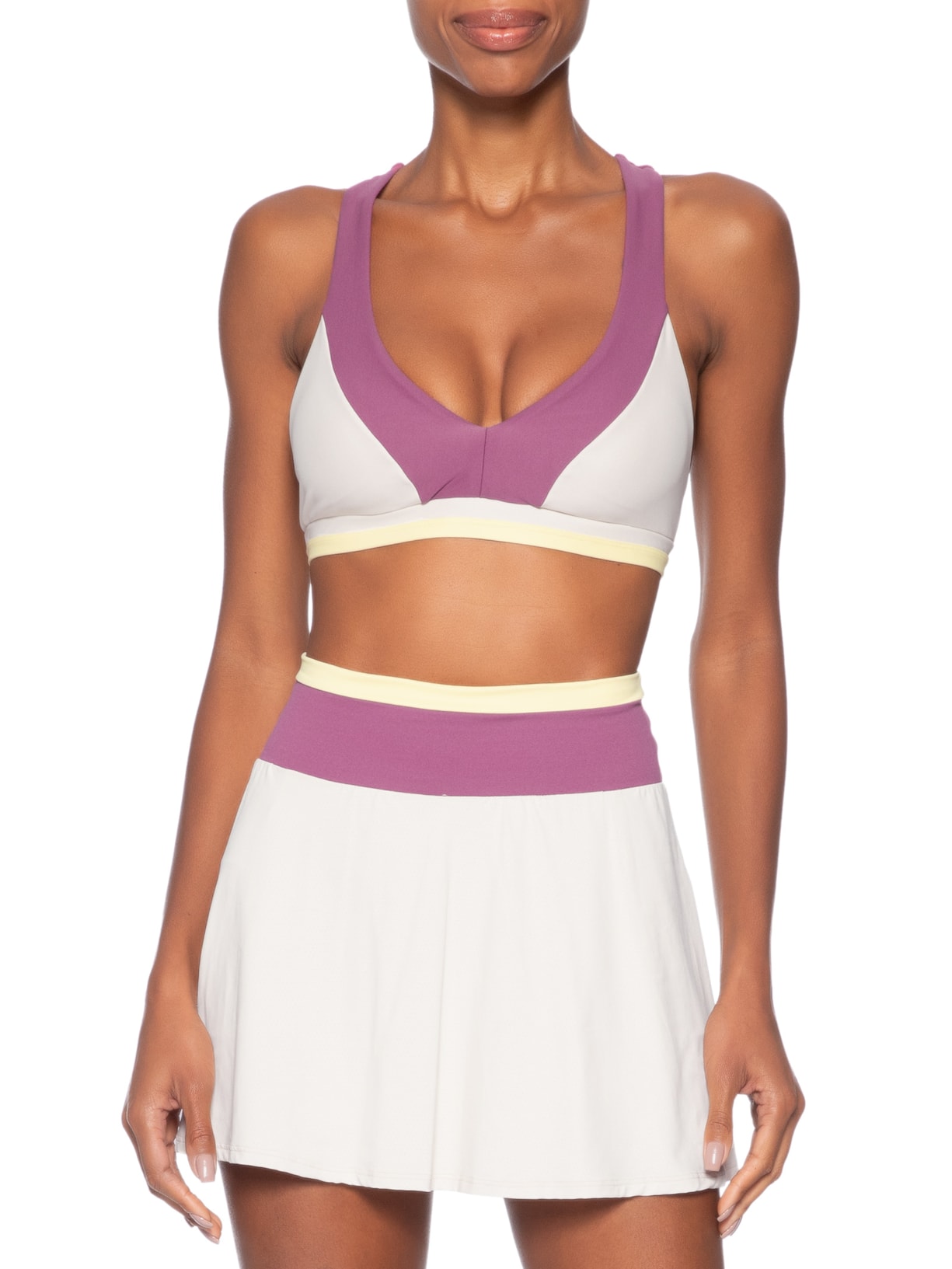 Top Nadador Liso Branco Body For Sure
