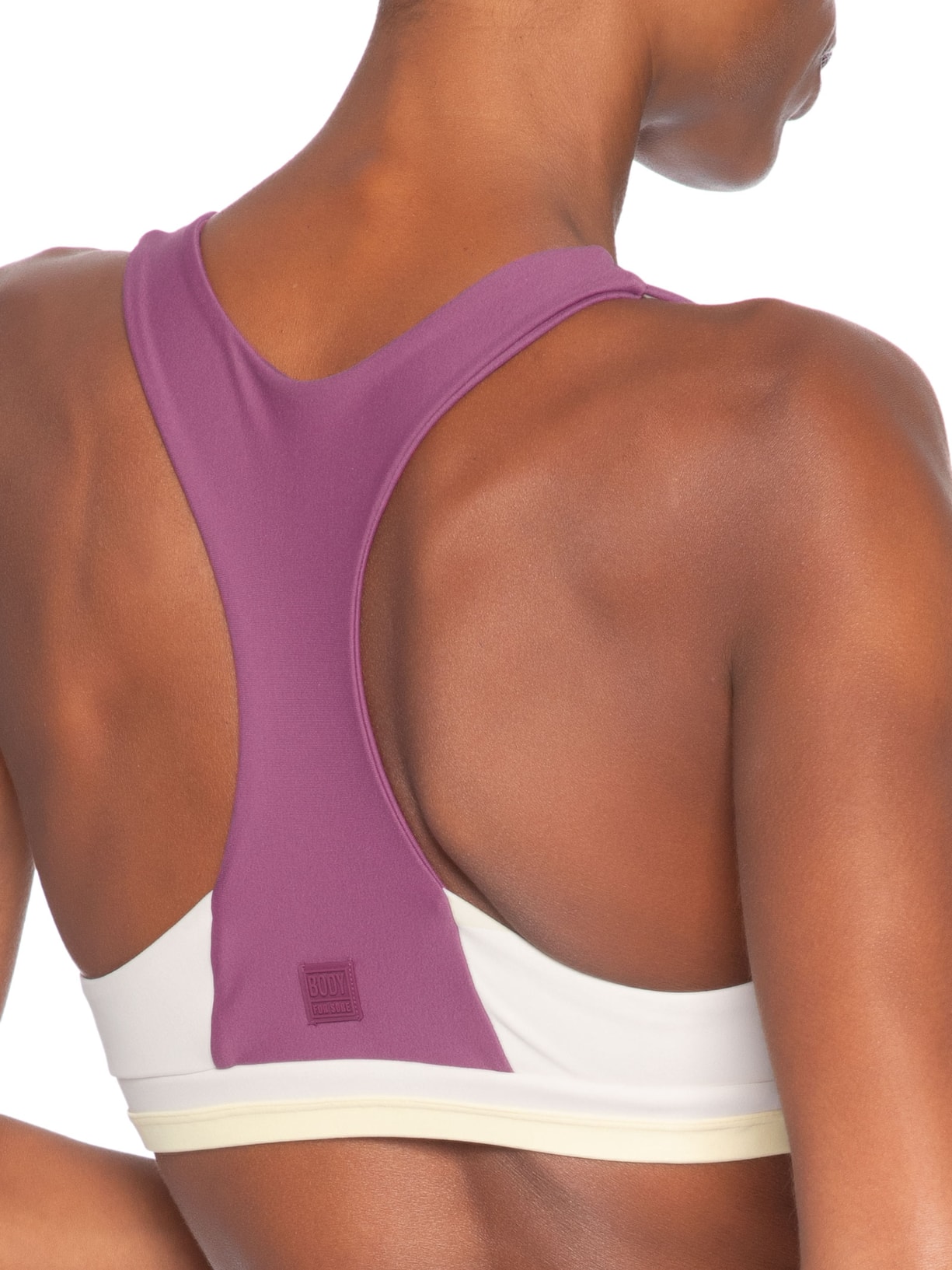 Top Nadador Liso Branco Body For Sure