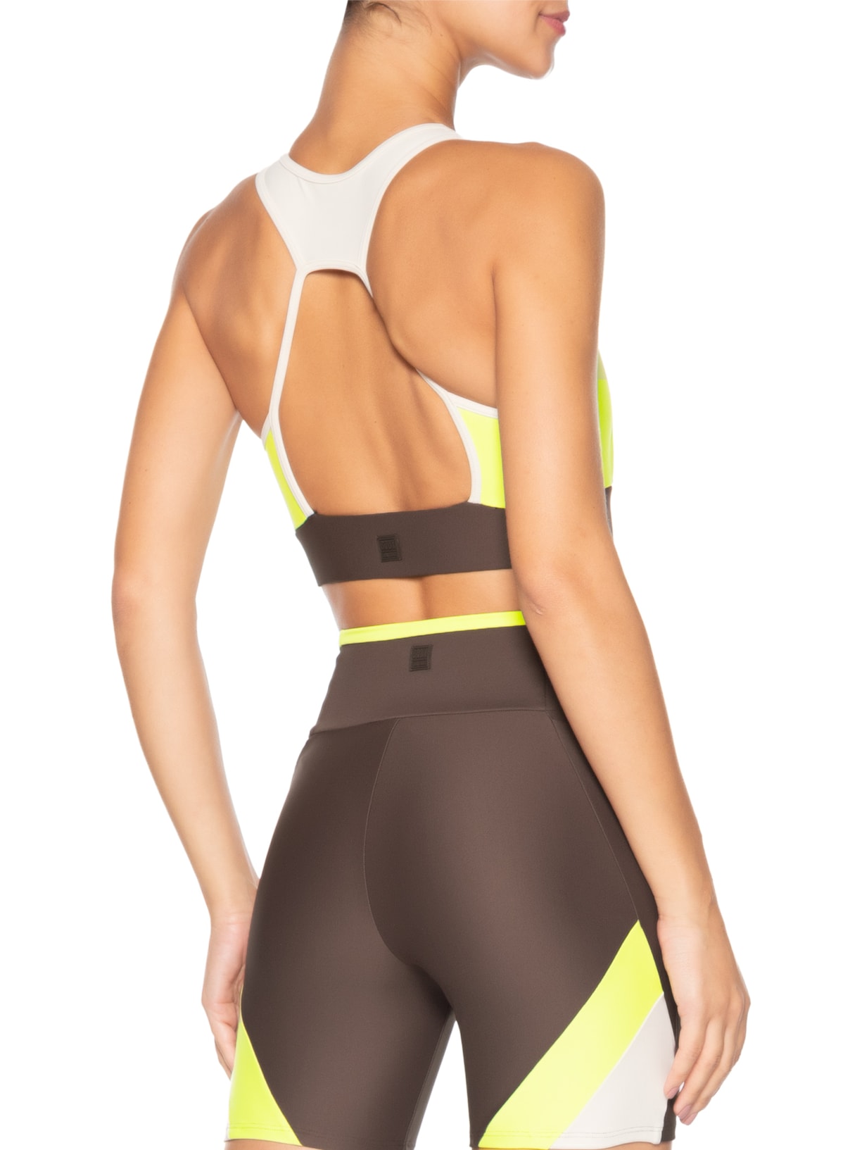 Top Nadador Liso Marrom Body For Sure