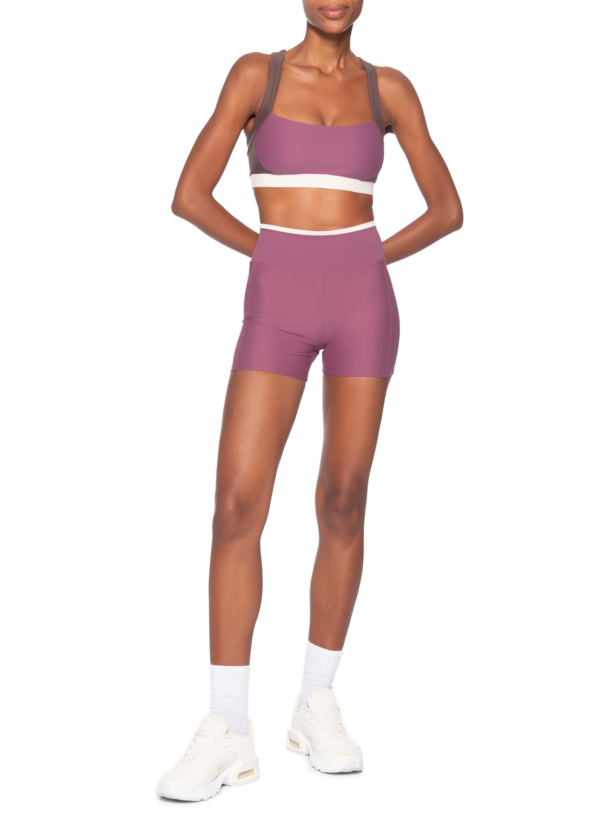 Top Nadador Liso Roxo Body For Sure