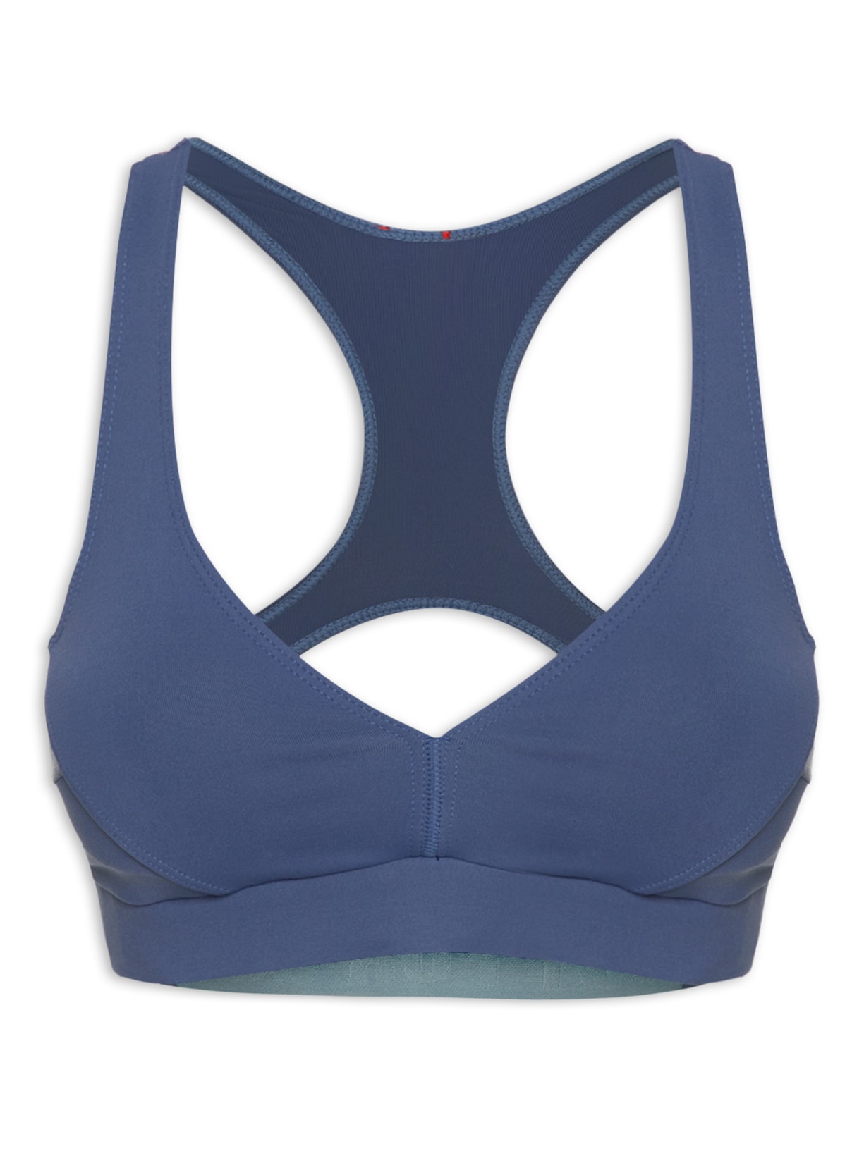 Top Nadador Liso Vazado - Azul