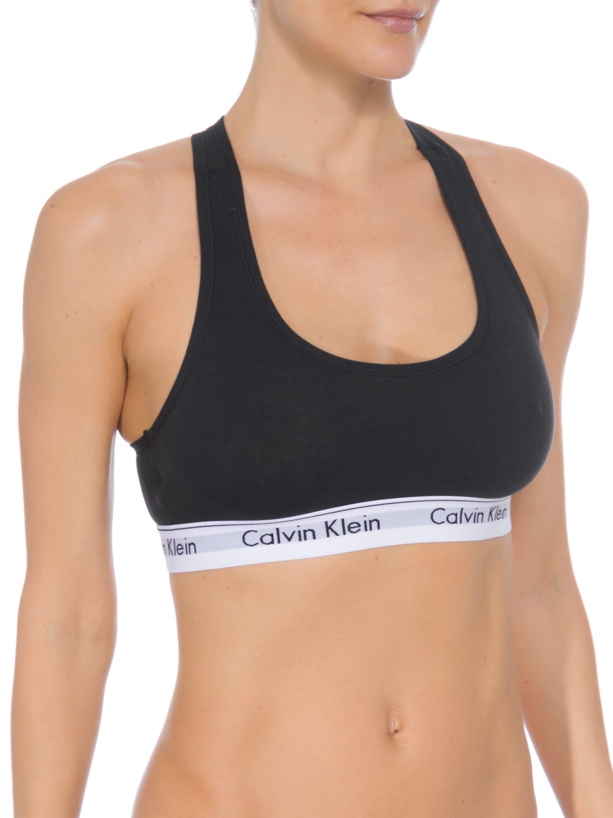 Top Nadador Modern Cotton Preto Calvin Klein Underwear