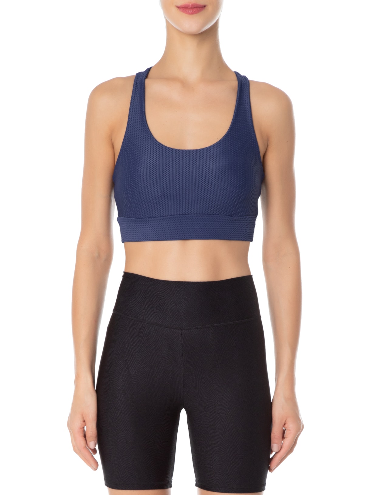 Top Nadados Liso Azul  Body For Sure