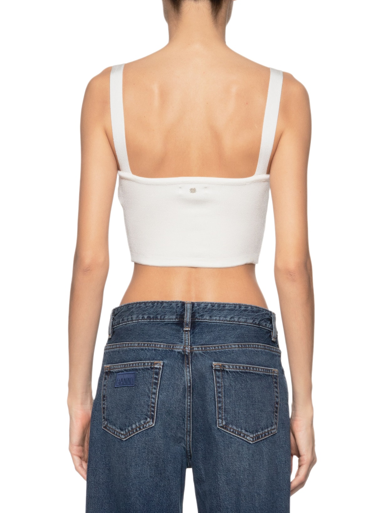 Top New Tula Tricot Off White Bo.bô