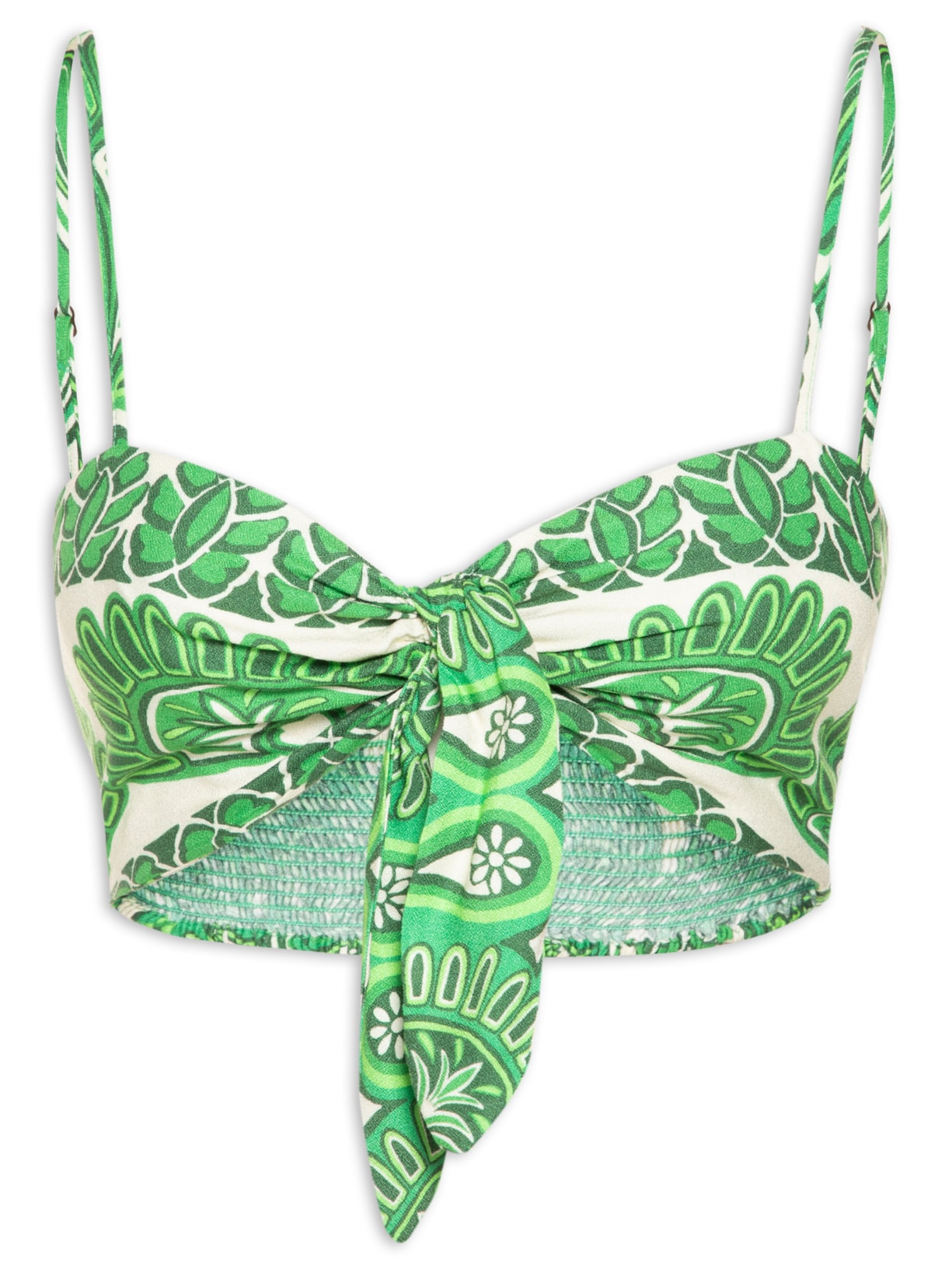Top Nó Coqueiral Boho - Verde