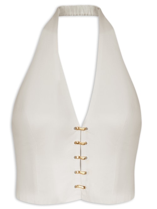 Top Noe Detalhe - Branco