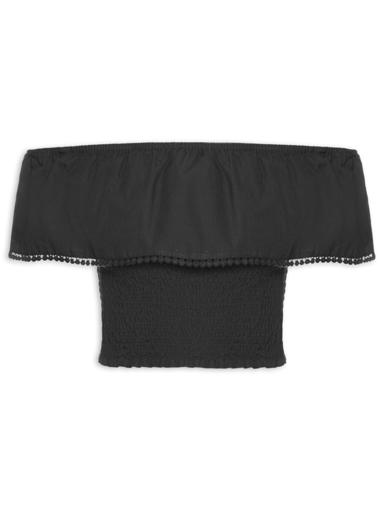 Top Ombro A Ombro Kelly - Preto