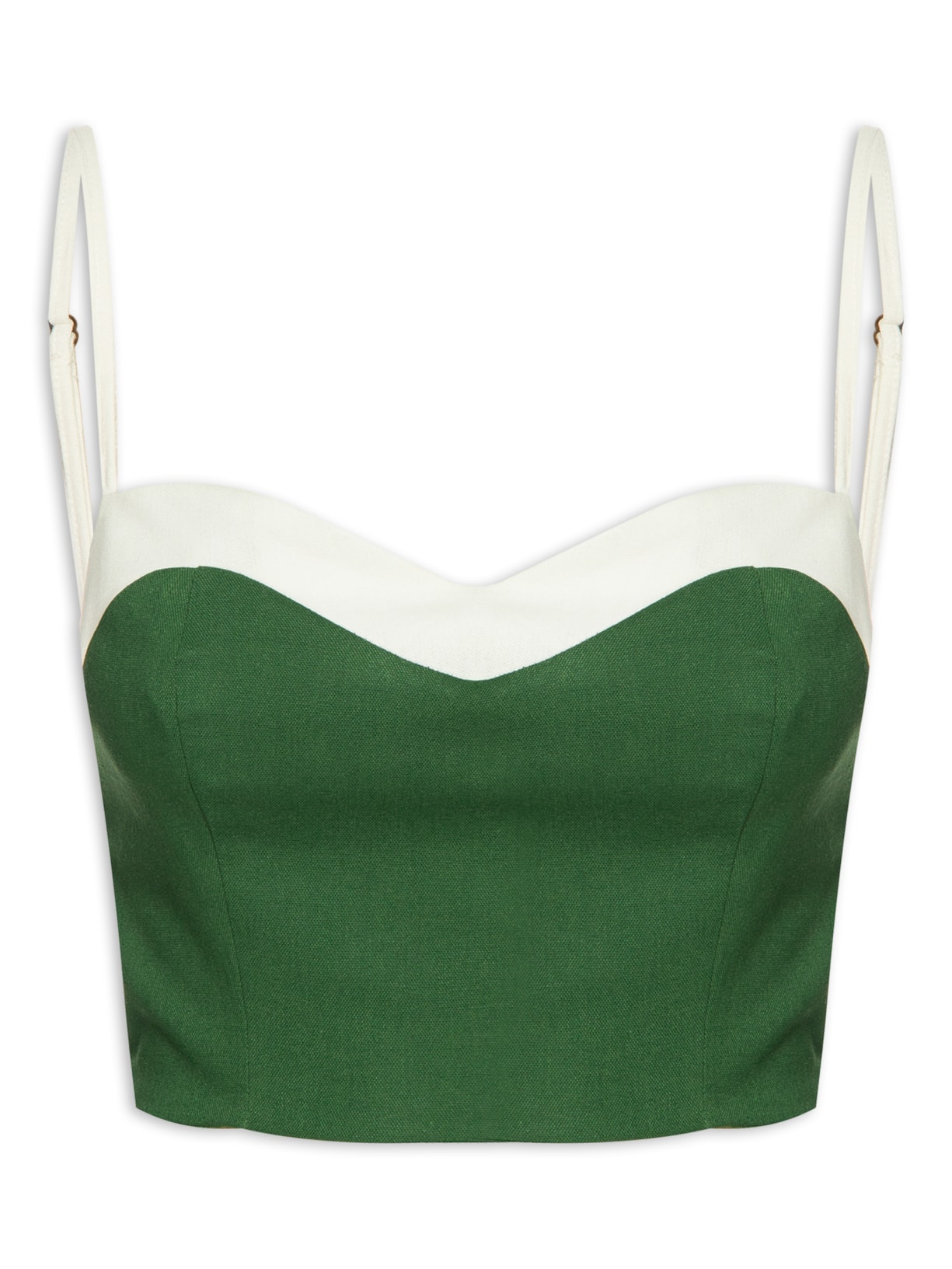 Top Onda Bicolor - Verde