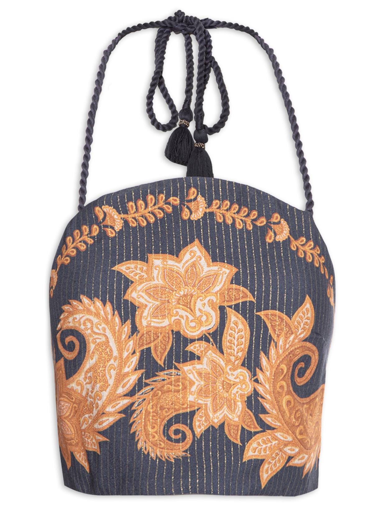 Top Paisley Onça - Azul