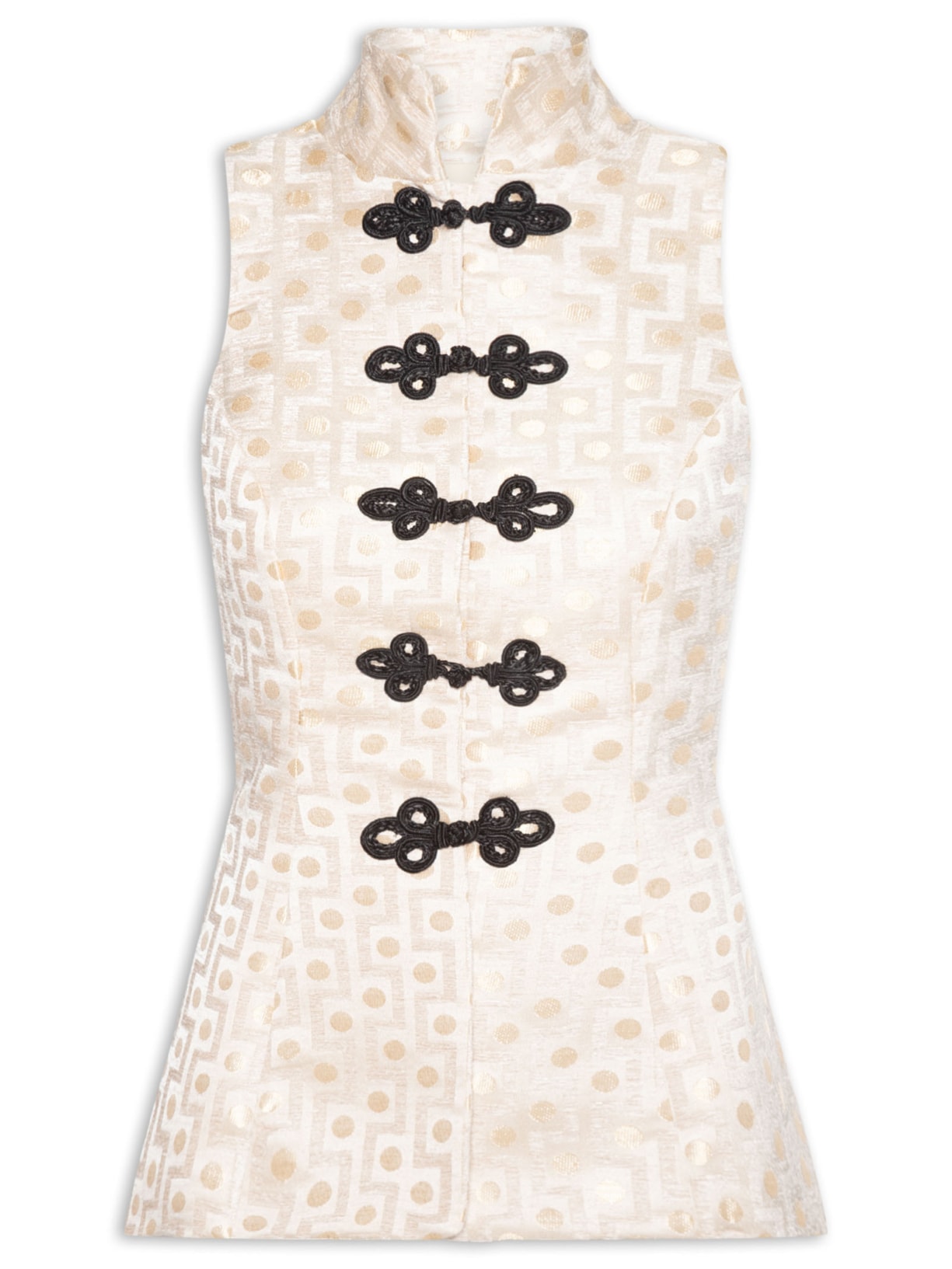 Top Pantalla Bege Framed