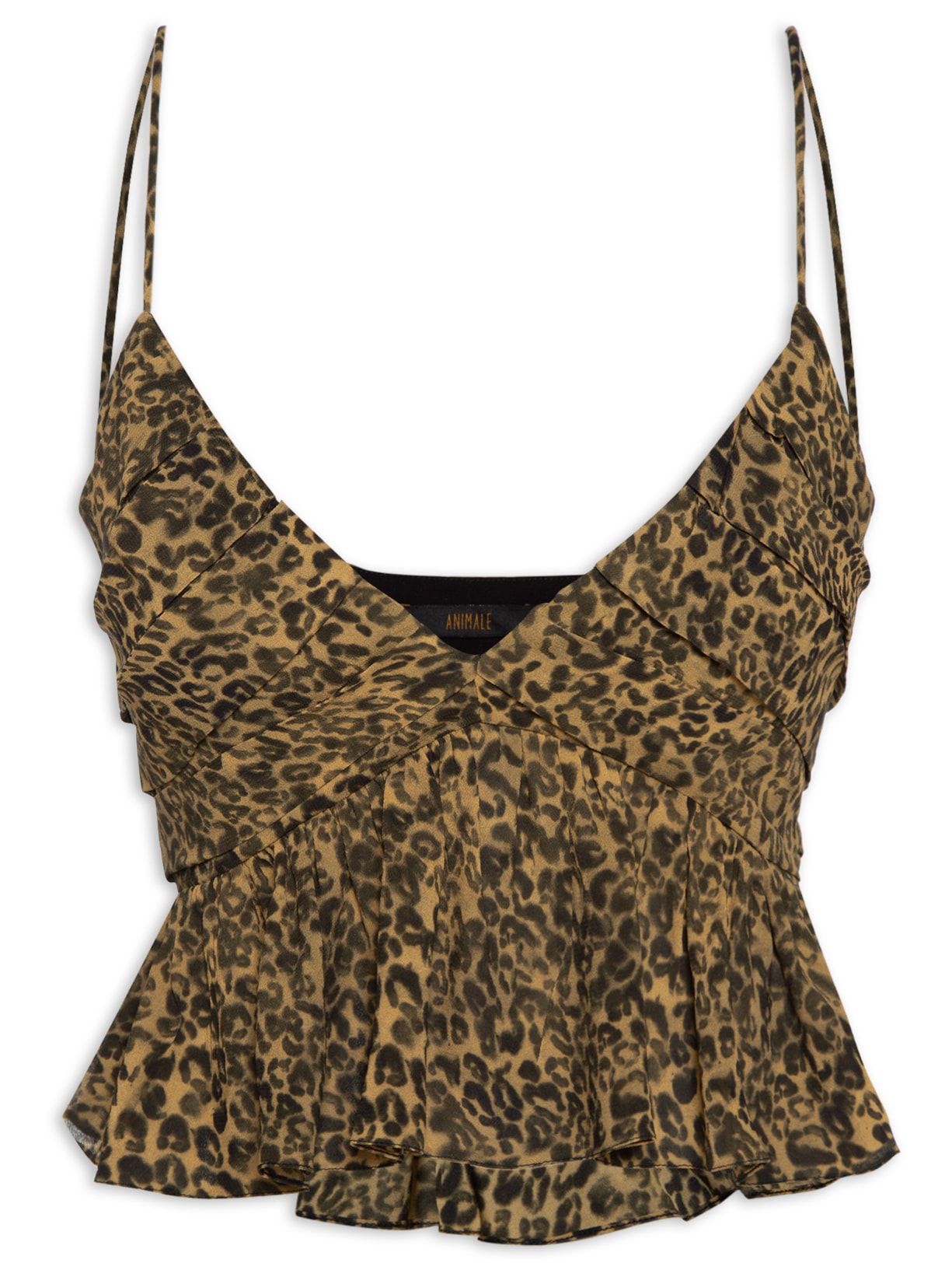 Top Peplum Onça Solsticio - Animal Print