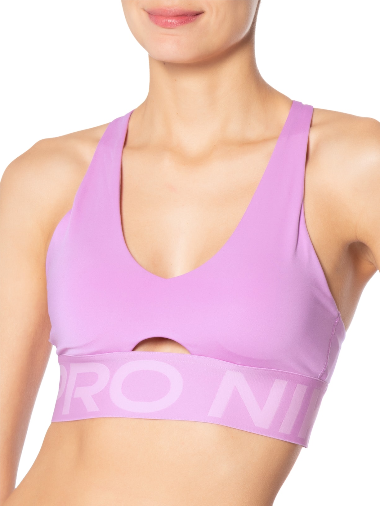 Top Pro Scult Medium-Support Padded Roxo Nike