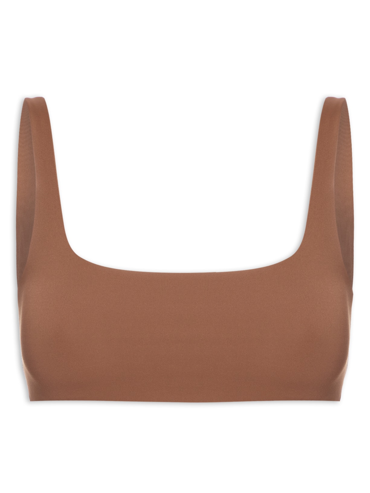 Top Quadrado - Marrom