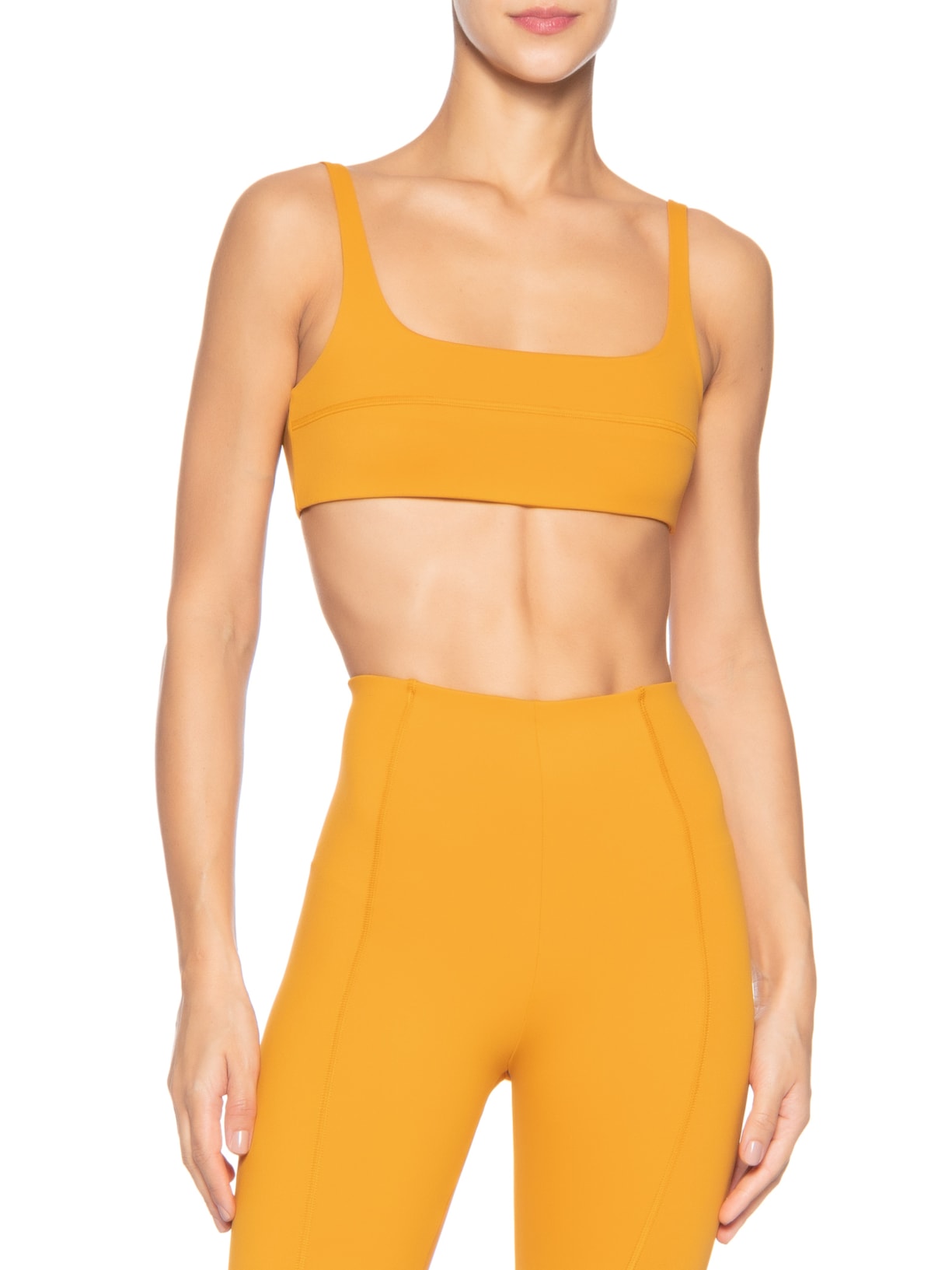 Top Quadrado Recorte Frontal Amarelo Inhale