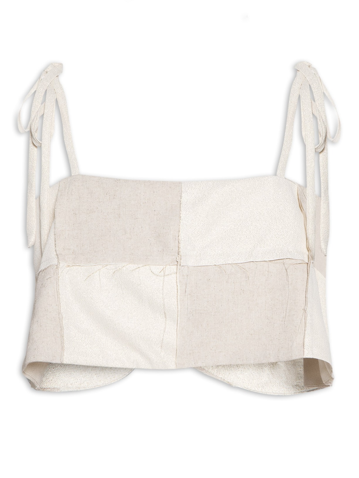 Top Quadrados - Bege