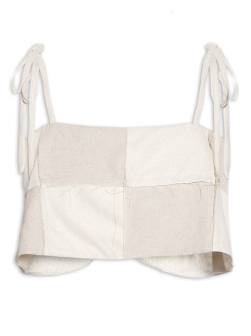 Top Quadrados - Bege